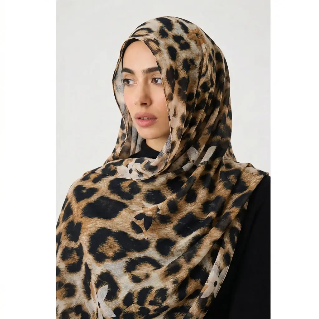 Leapord-Modal Hijab 