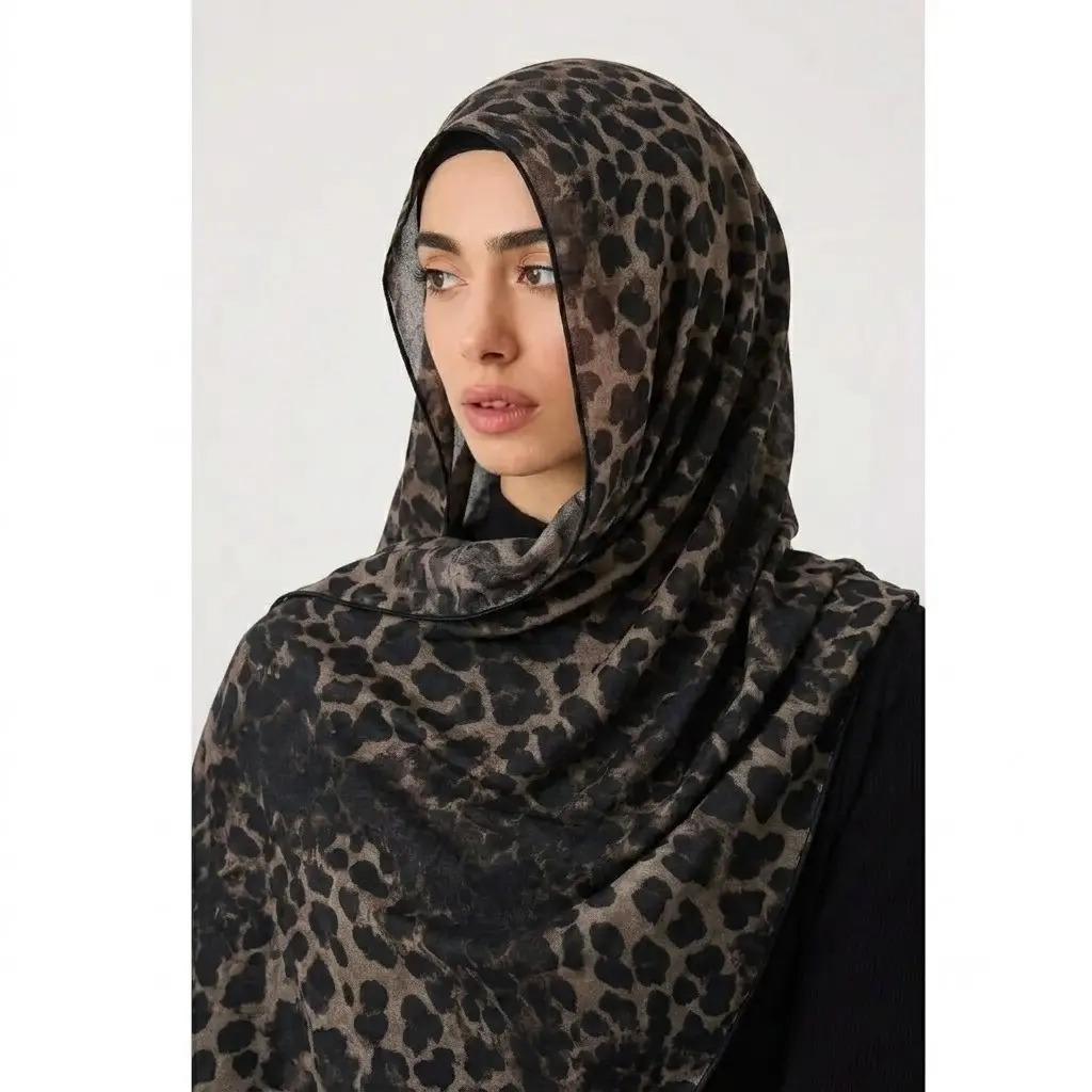 Leapord-Modal Lawn Hijabs  (1 left)