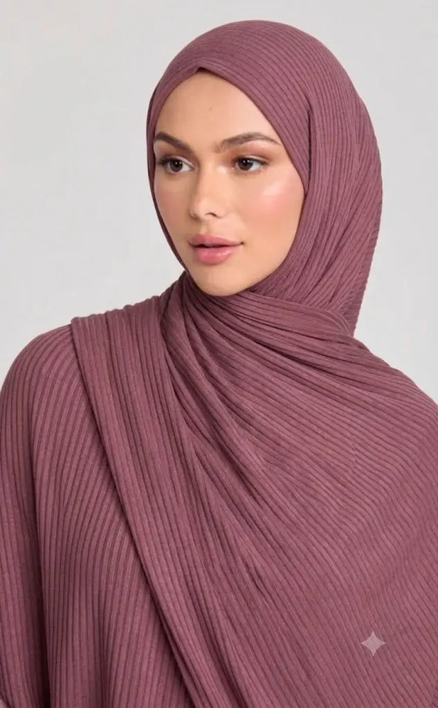 Nude Pink - Ribbed Jersey Hijab