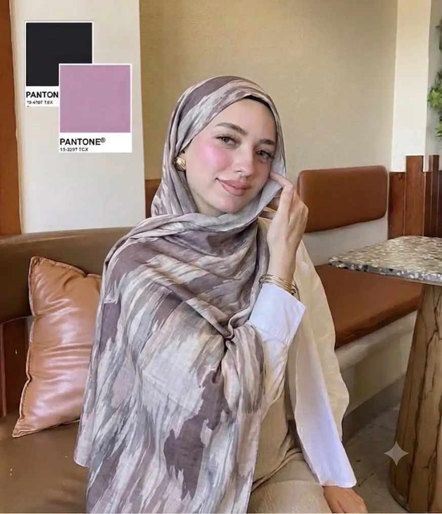 Sand Print-Modal Lawn Hijabs (3 pcs)