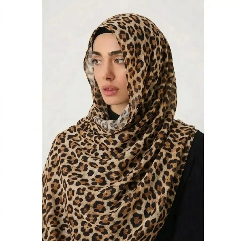 Leapord-Modal Lawn Hijab