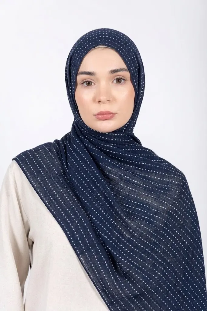 Navy Blue-Modal Hijab    