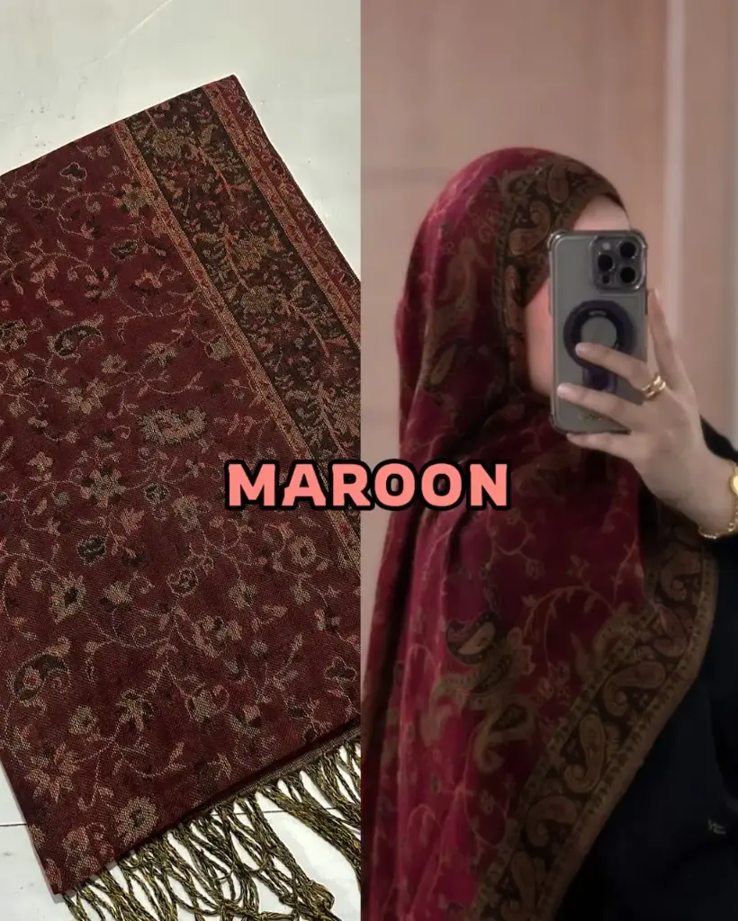 PASHMINA-Maroon (9pcs)