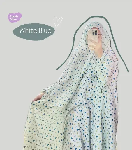 White Blue - Namaz Chadar