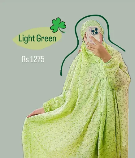Light Green - Namaz Chadar