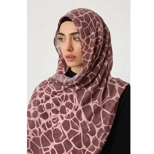 Maroon Crocodile-Modal Lawn Hijab