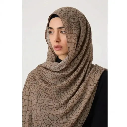 Crocodile-Modal Lawn Hijab  