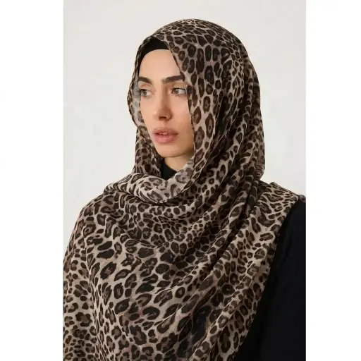 Leapord Hijab- Georgette