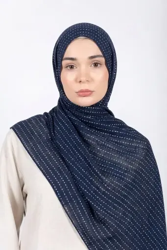 Navy Blue-Modal Hijab    